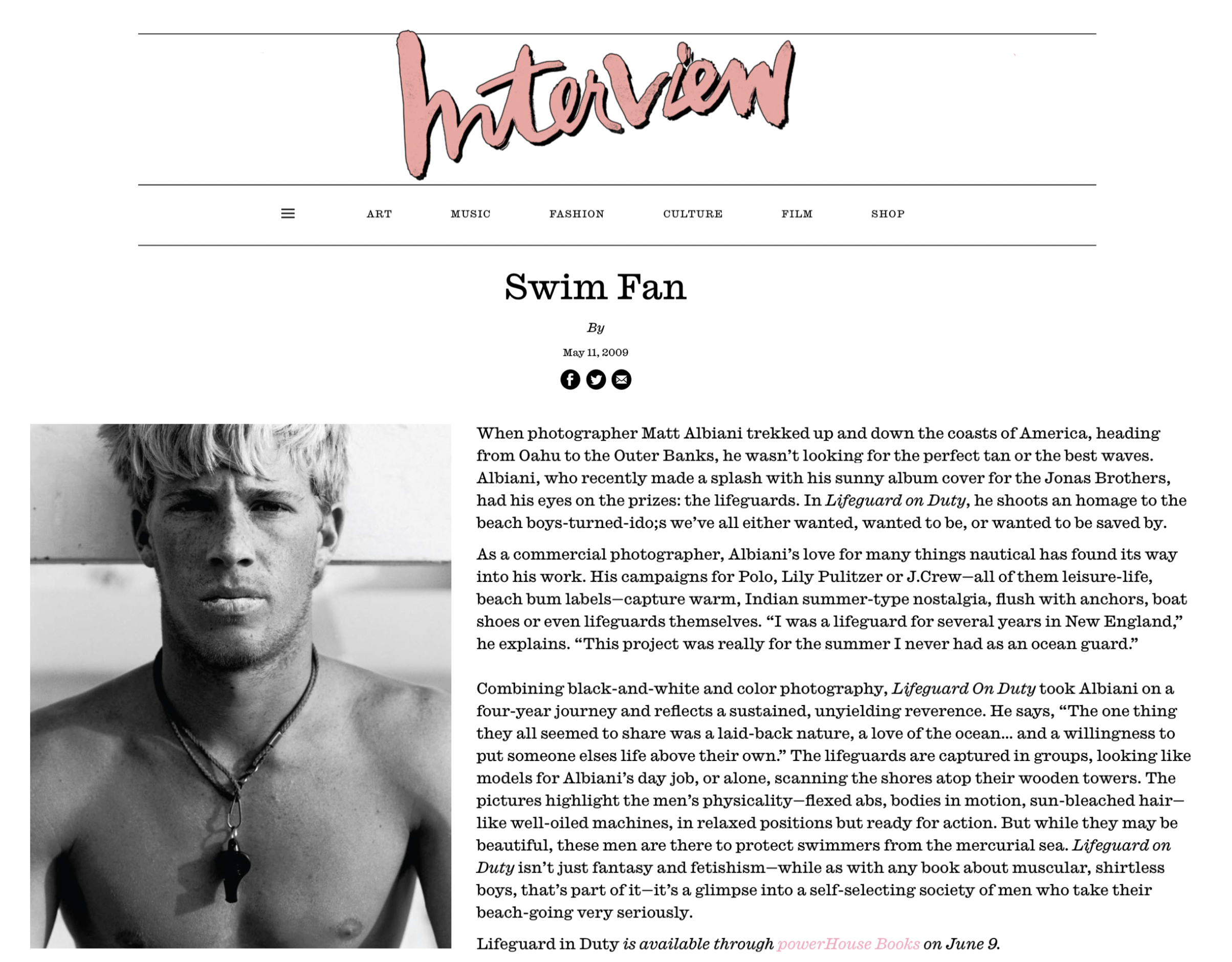BOOK — MATT ALBIANI
